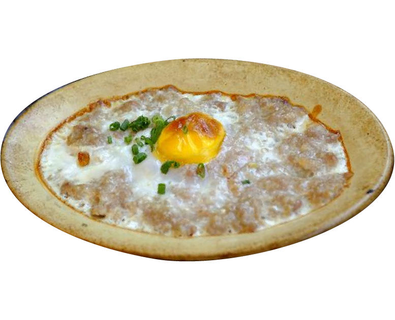 干蒸肉松饼流心蛋