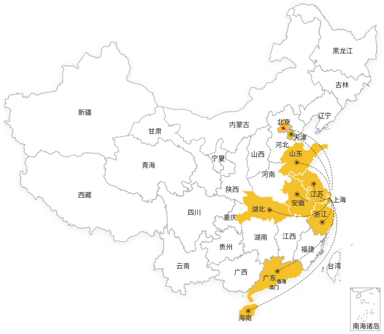 夕霞阁加盟地图